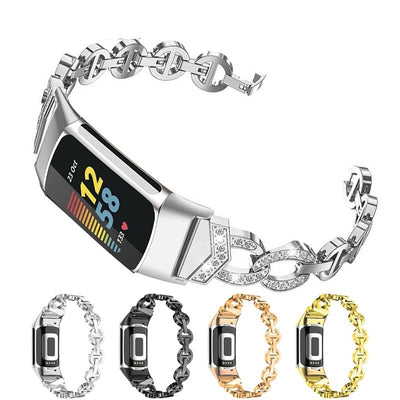 Full Diamond Metal Stainless Steel Strap