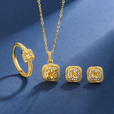 Simple Sugar Cube Jewelry Suit