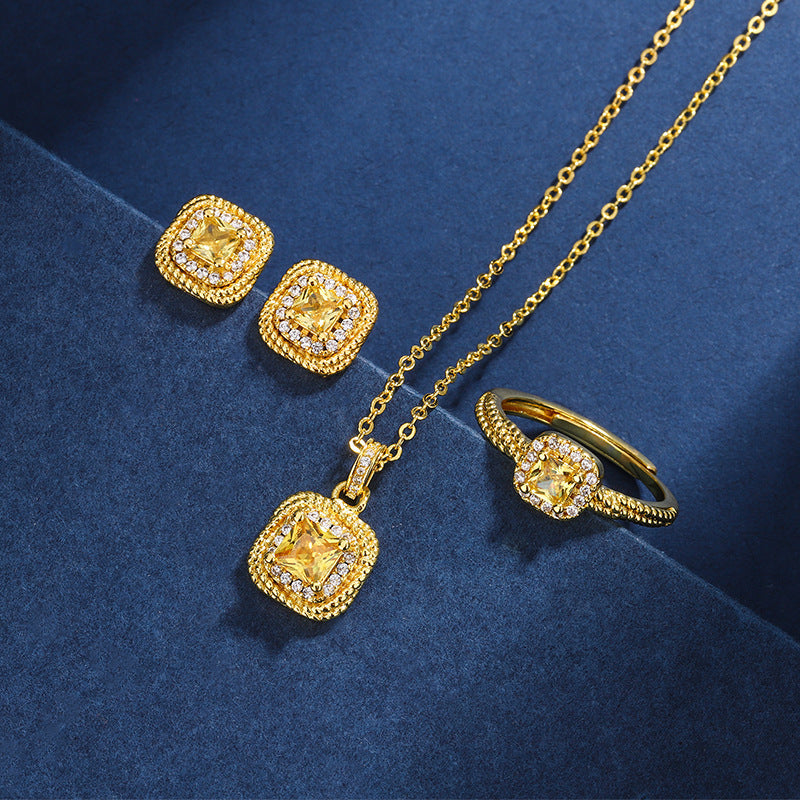 Simple Sugar Cube Jewelry Suit