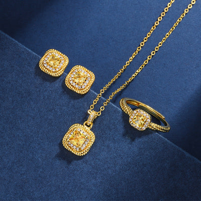 Simple Sugar Cube Jewelry Suit