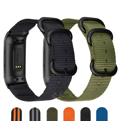Simple All-match Nylon Three-ring Buckle Strap