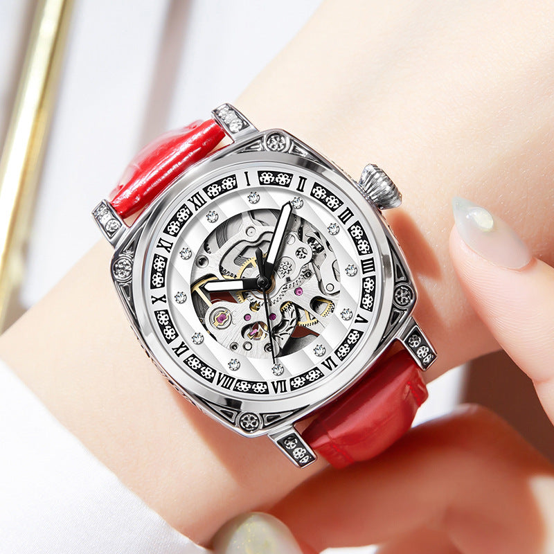 Leather Belt Needles Luminous  Watches