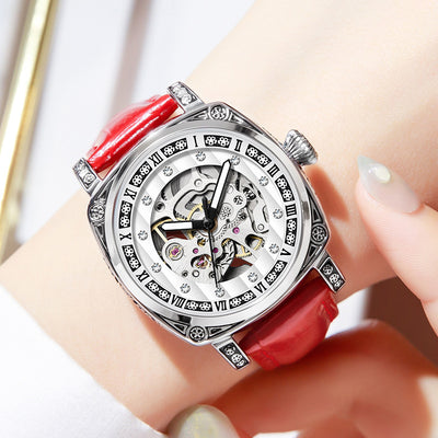 Leather Belt Needles Luminous  Watches